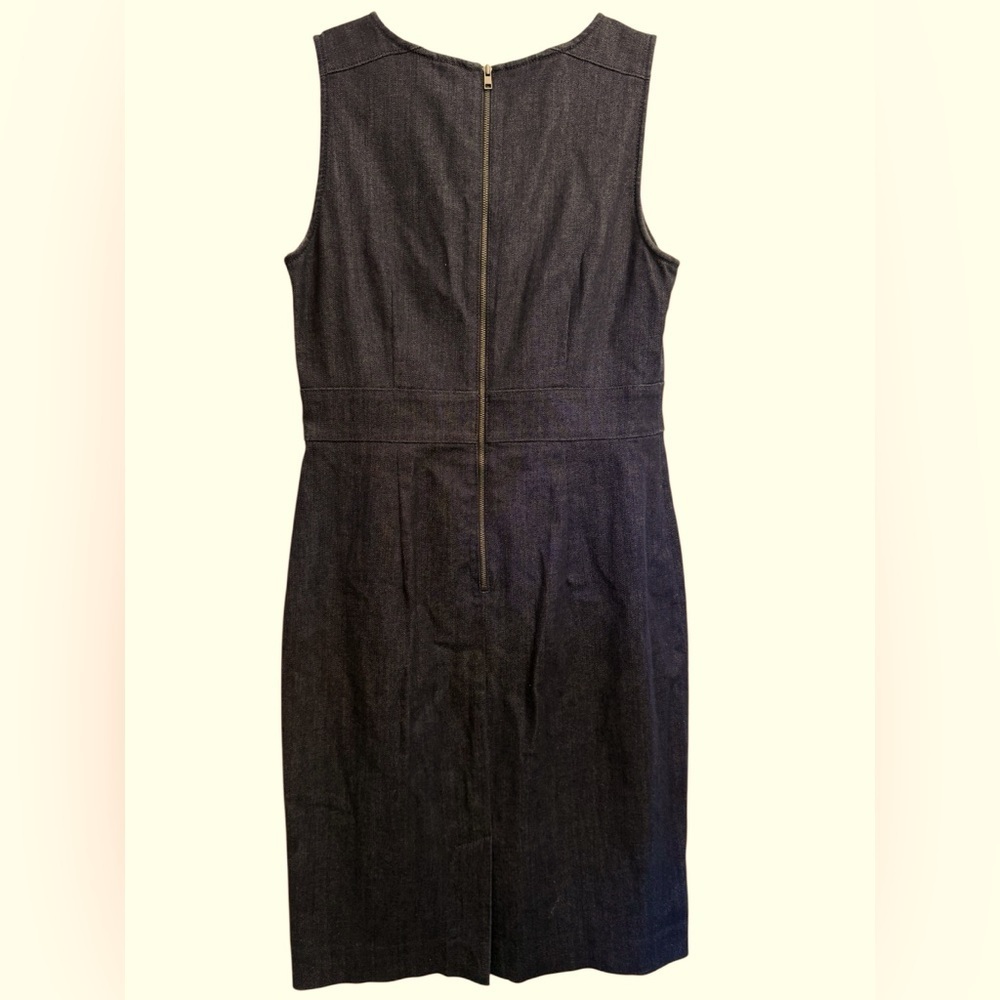 Ann Taylor elegant navy denim dress